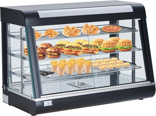 Black Snacks Display Warmer 3ft